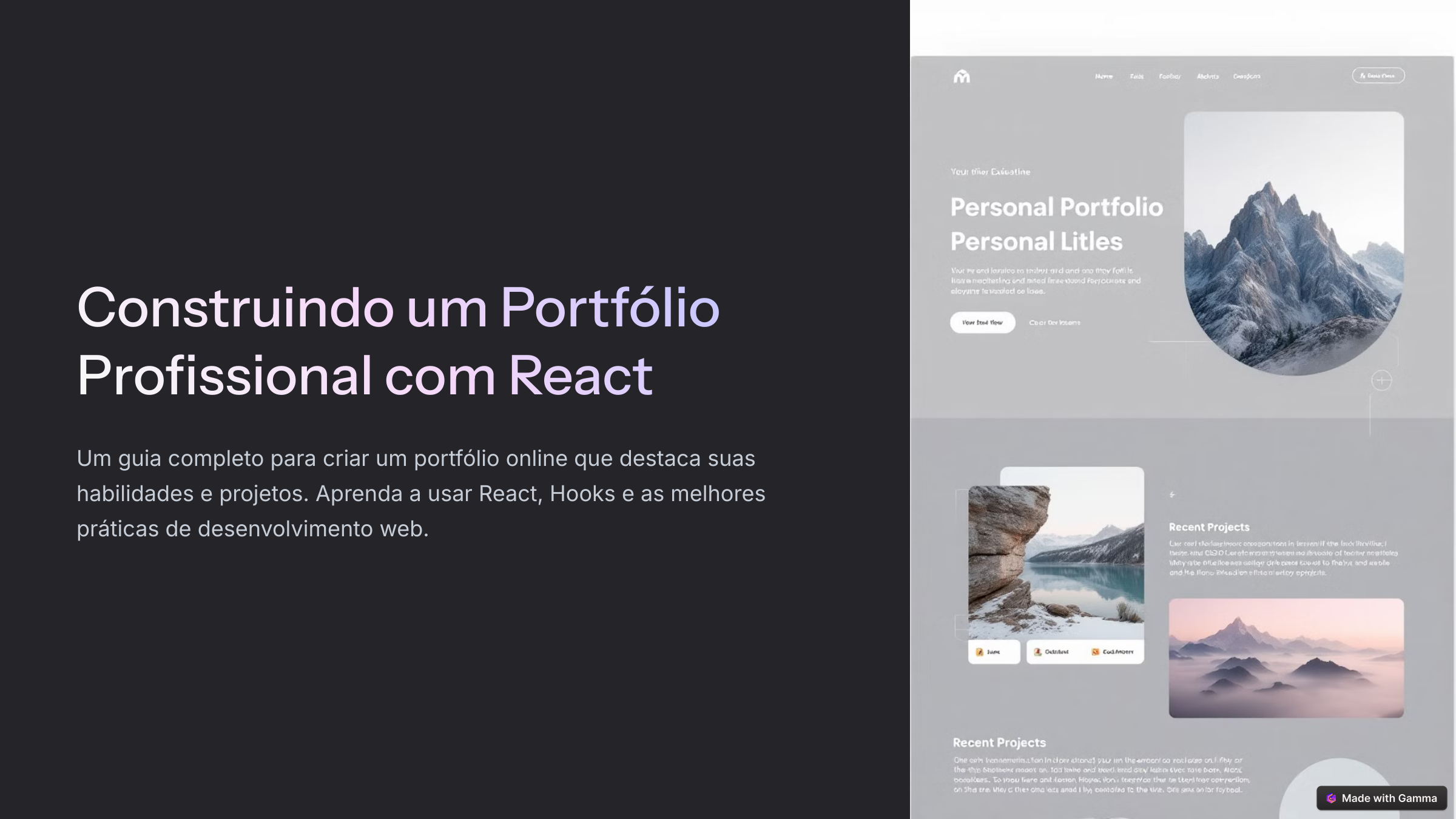 Portfólio React